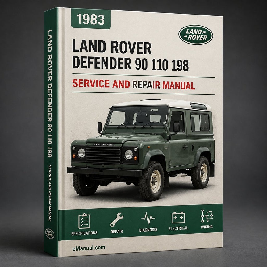 1983-1990 Land Rover Defender 90 110 Factory Service Repair Manual 1984 1985 1986 1987 1988 1989