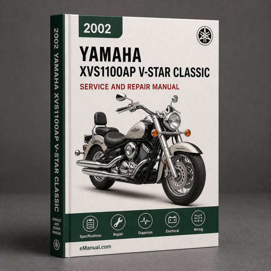 Yamaha XVS1100AP V-Star Classic 2002 Workshop Service Manual