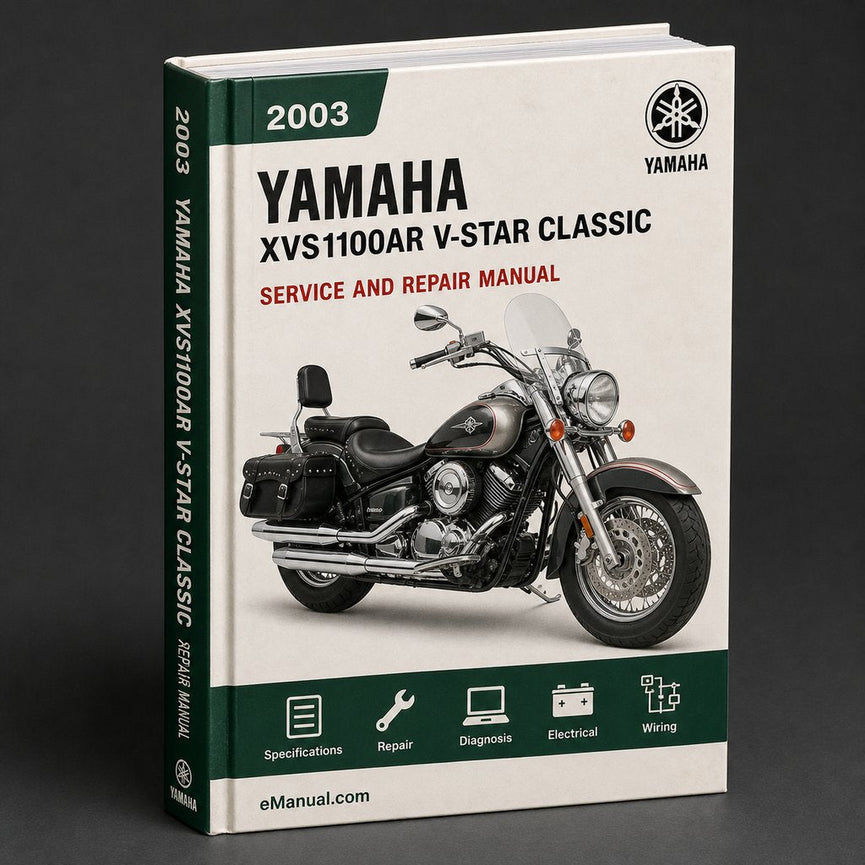 Yamaha XVS1100AR V-Star Classic 2003 Workshop Service Manual