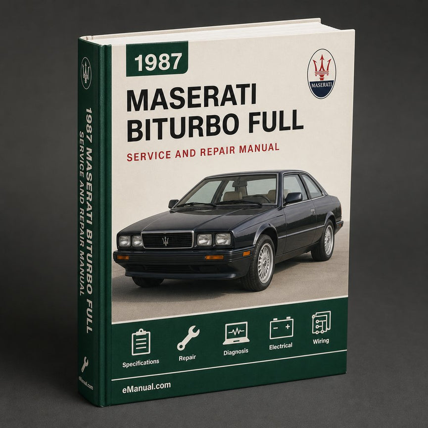 Maserati Biturbo 1987-1993 Full Service & Repair Manual
