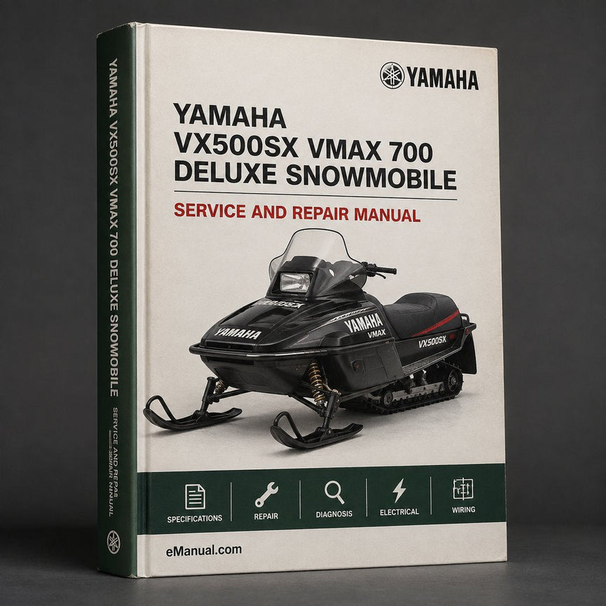 Yamaha VX500SX / VMAX 700 DELUXE Snowmobile Service Repair Maintenance Overhaul Workshop Manual