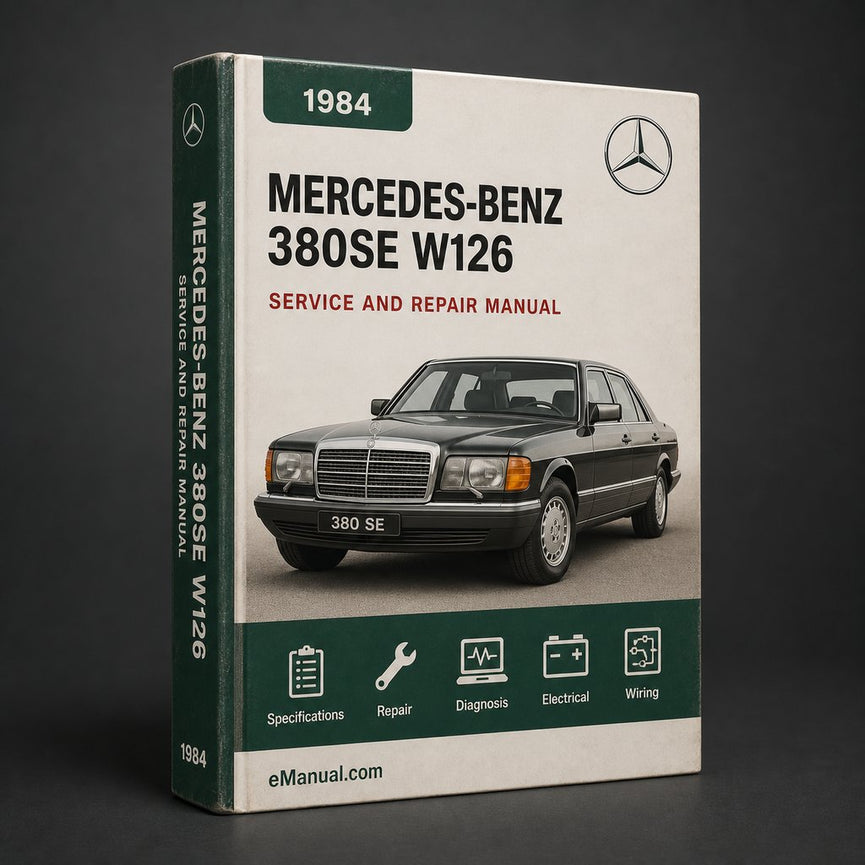 Mercedes-Benz 380SE w126 1984-1985 Factory Workshop Service Repair Manual