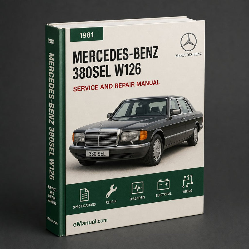 Mercedes-Benz 380SEL w126 1981-1983 Factory Workshop Service Repair Manual