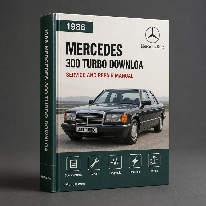 Mercedes 300 D Turbo 1986-1987 Service Repair Manual Downloa