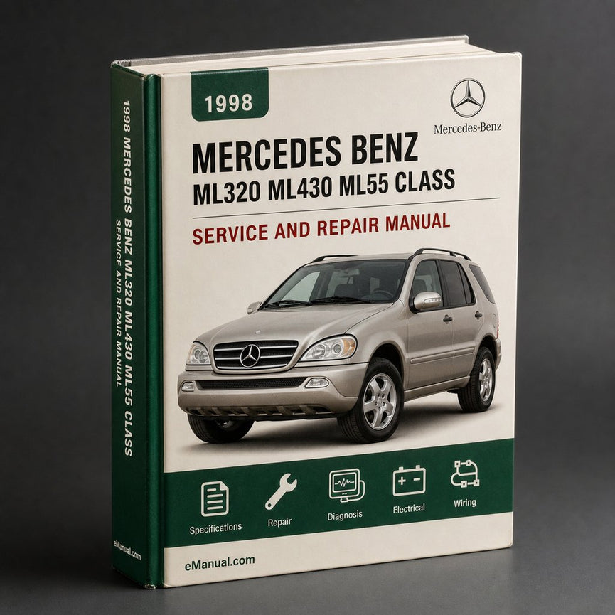 Mercedes Benz ML320 ML430 ML55 M Class Service Repair Manual 1998-2005