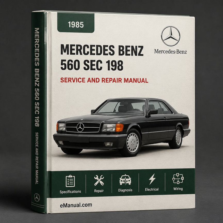 Mercedes Benz 560 SEC Complete Workshop Service Repair Manual 1985 1986 1987 1988 1989 1990 1991