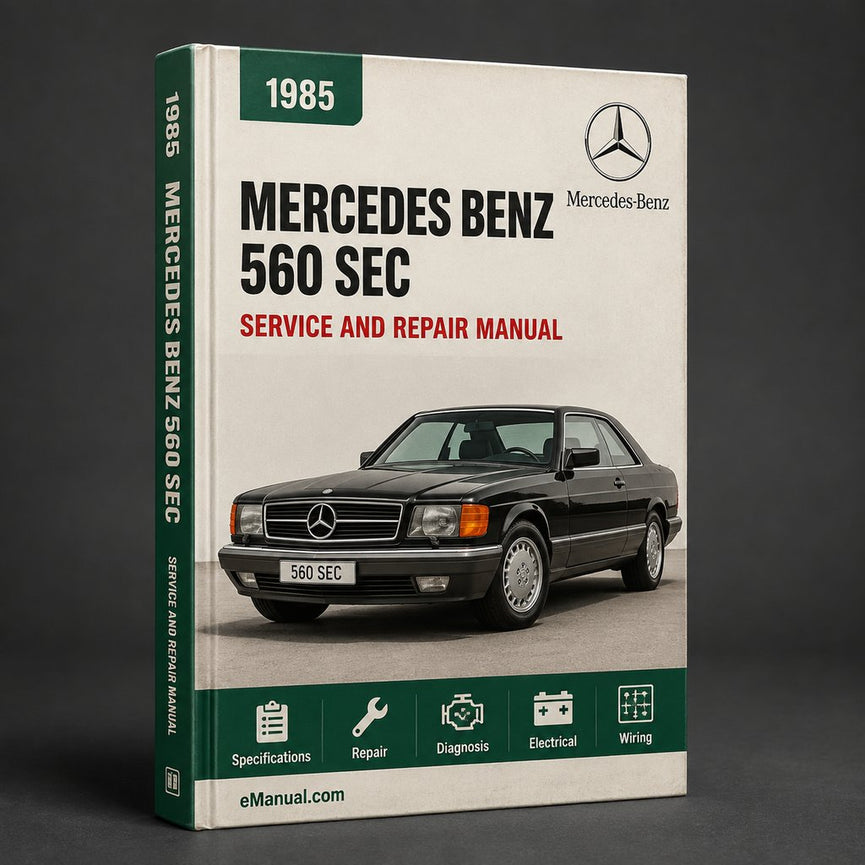 Mercedes Benz 560 SEC 1985-1991 Service Repair Workshop Manual Pdf