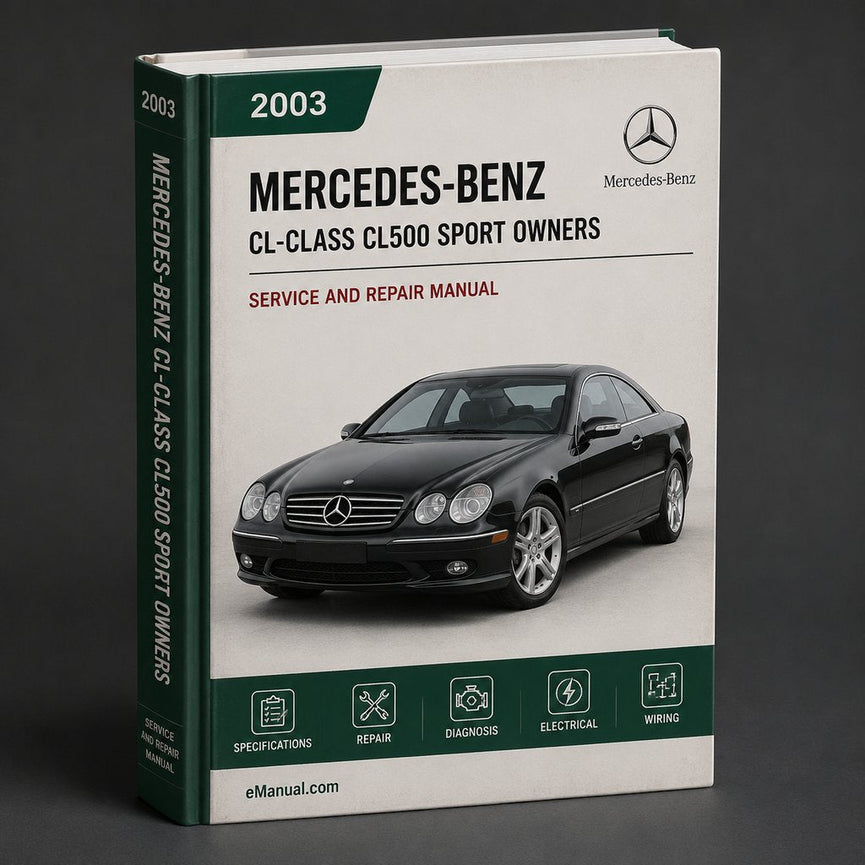 2003 Mercedes-Benz CL-Class CL500 Sport Owners Manual