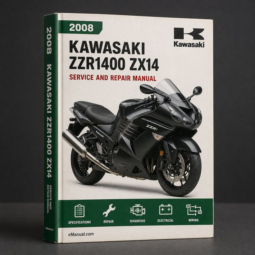 2008 - 2011 Kawasaki ZZR1400 ZX14 Service Repair Manual