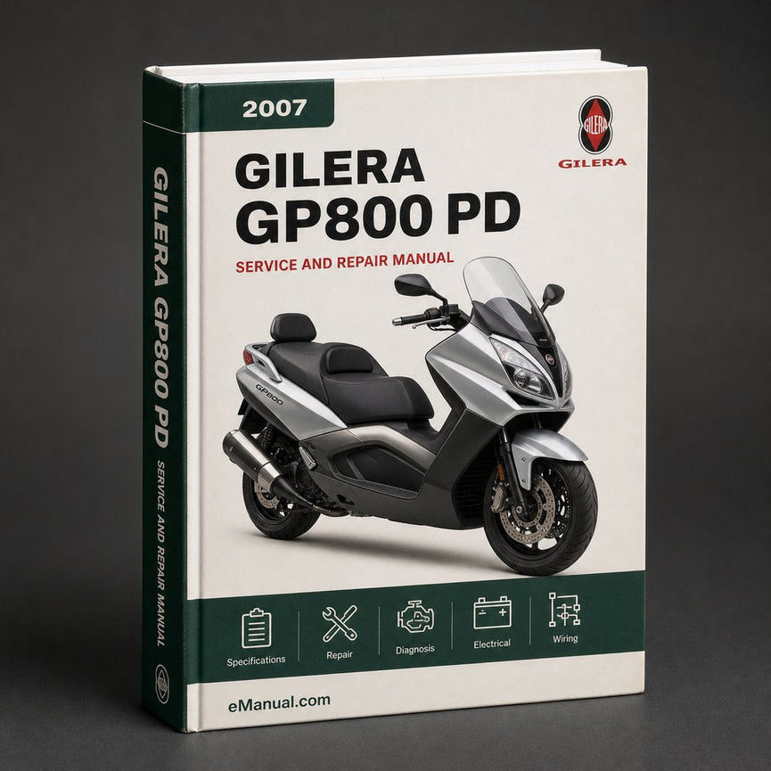 2007-2009 Gilera GP800 Workshop Service Repair Manual Download 2007 2008 2009 PDF