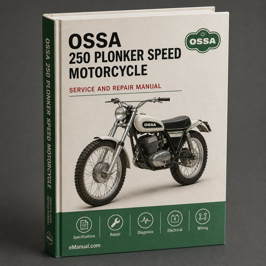 OSSA 250 PLONKER 5 SPEED Motorcycle Service Repair Manual