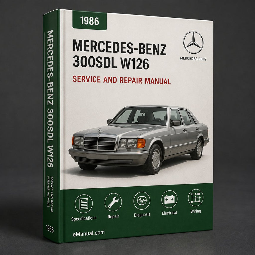 Mercedes-Benz 300SDL w126 1986-1987 Factory Workshop Service Repair Manual