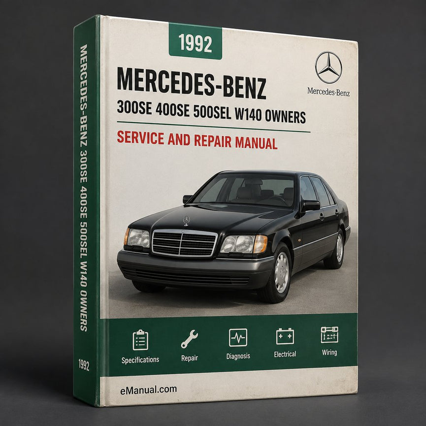 1992 Mercedes-Benz 300SE 400SE 500SEL W140 Owners Manual