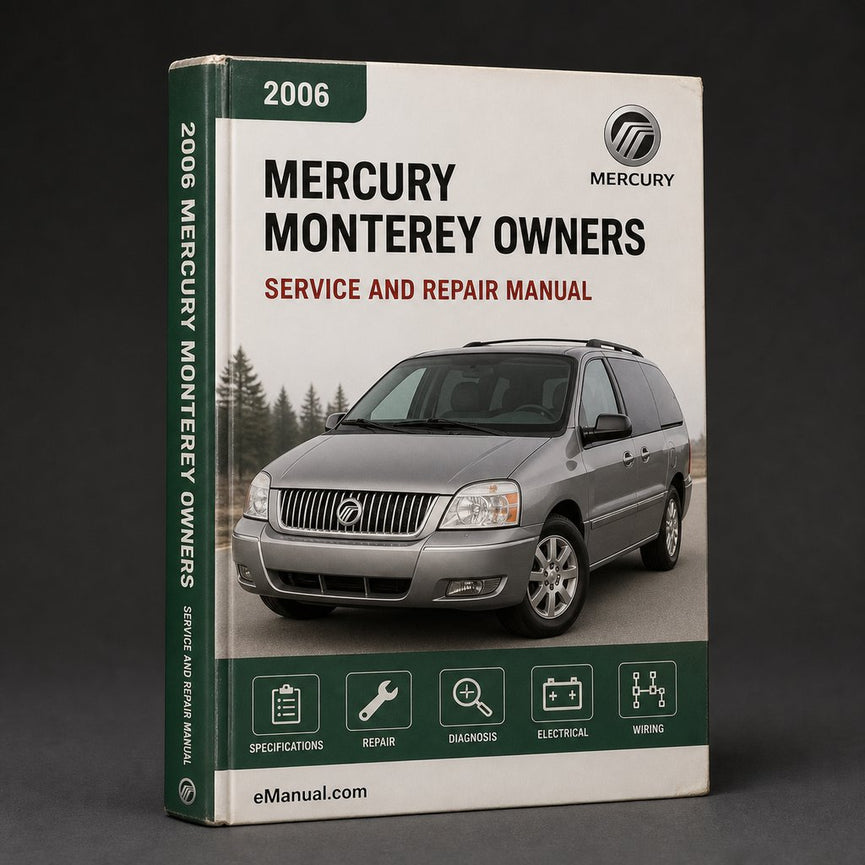 MERCURY MONTEREY Owners Manual 2006