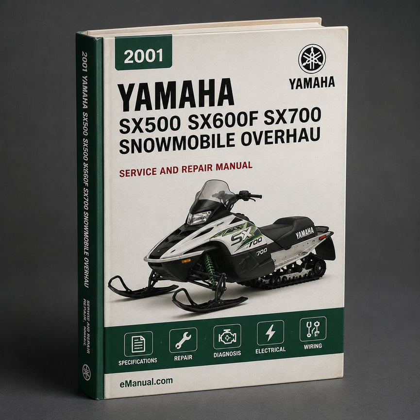 2001 Yamaha SX500 / SX600F / SX700 Snowmobile Service Repair Maintenance Overhaul Workshop Manual