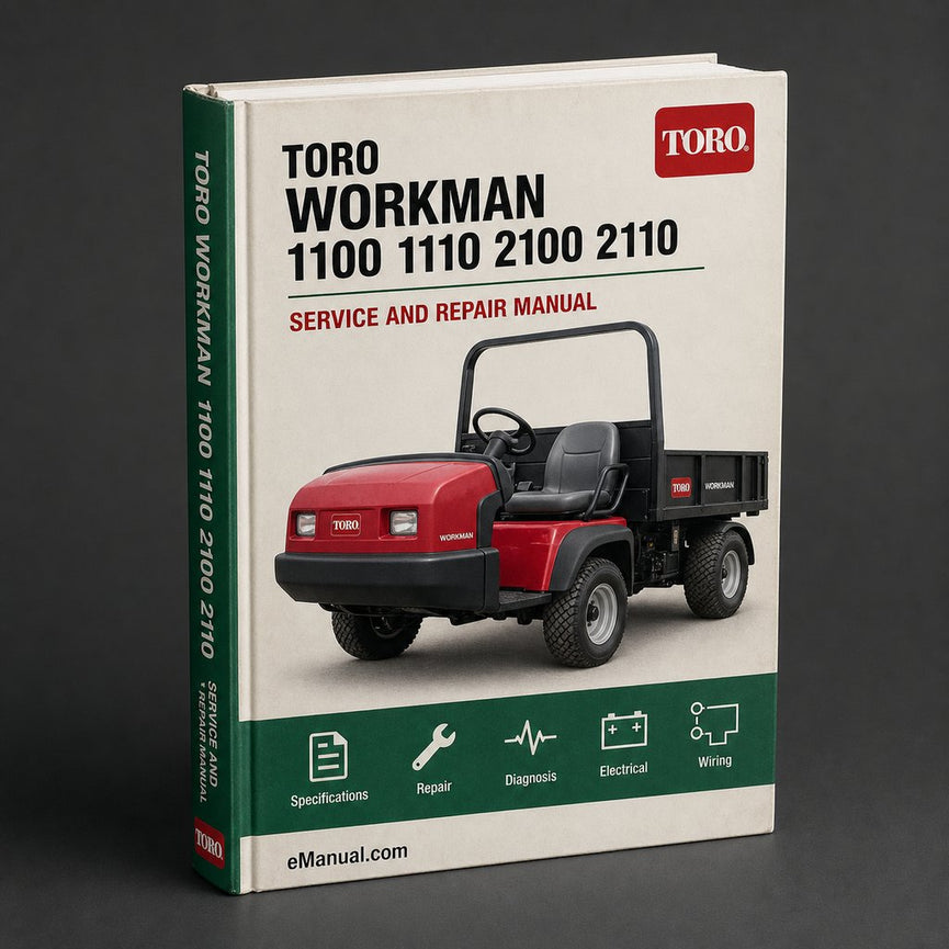 Toro Workman 1100 1110 2100 2110 Series Service Repair Workshop Manual Download PDF