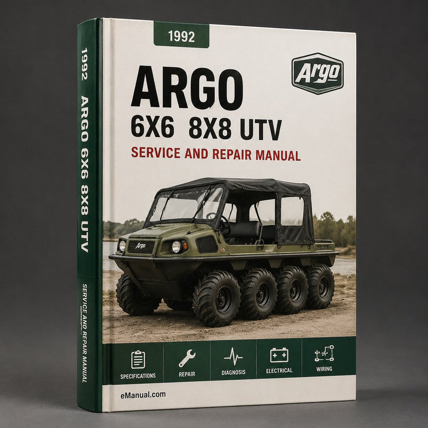 1992-2006 Argo 6x6 8x8 UTV Repair Manual Download PDF
