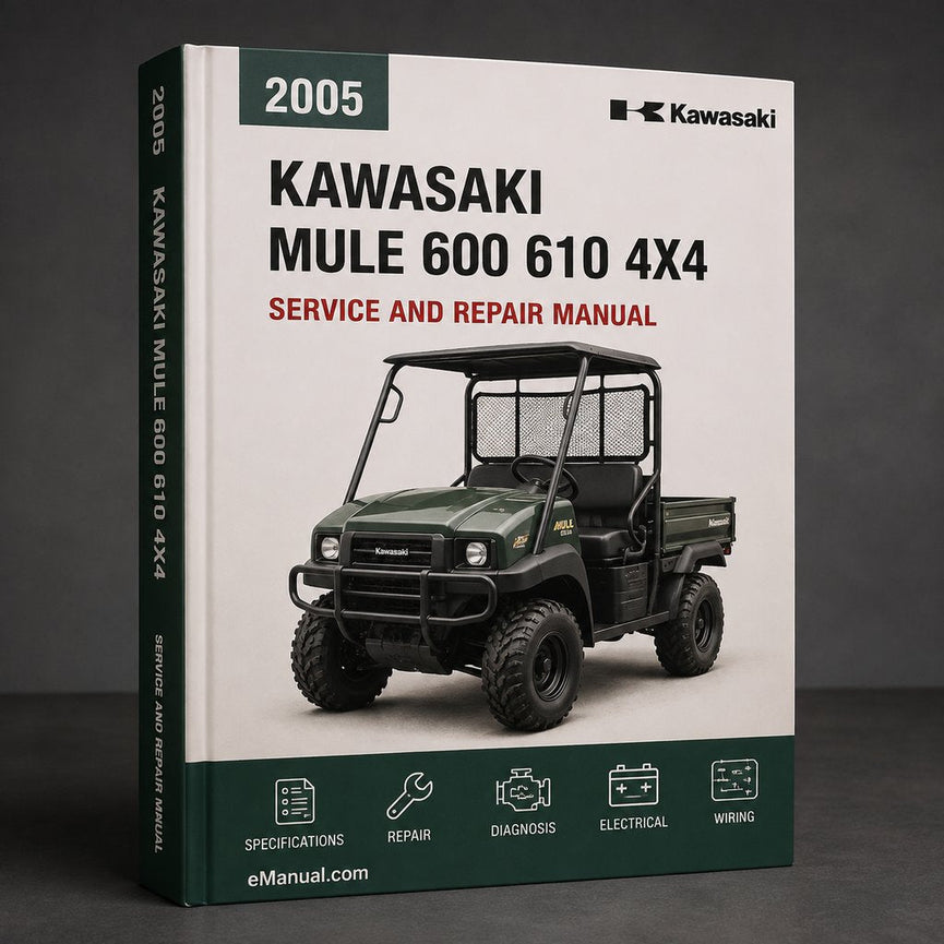 2005-2013 Kawasaki Mule 600 610 4x4 Service Repair Manual