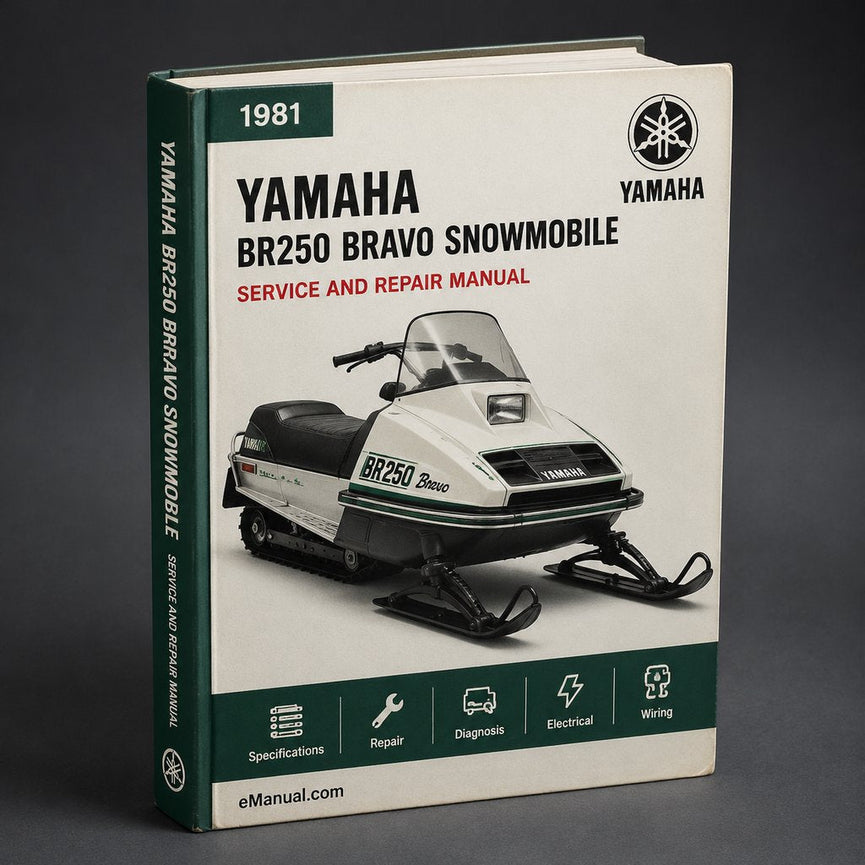 1981-2000 Yamaha BR250 Bravo Snowmobile Workshop Repair Service Manual