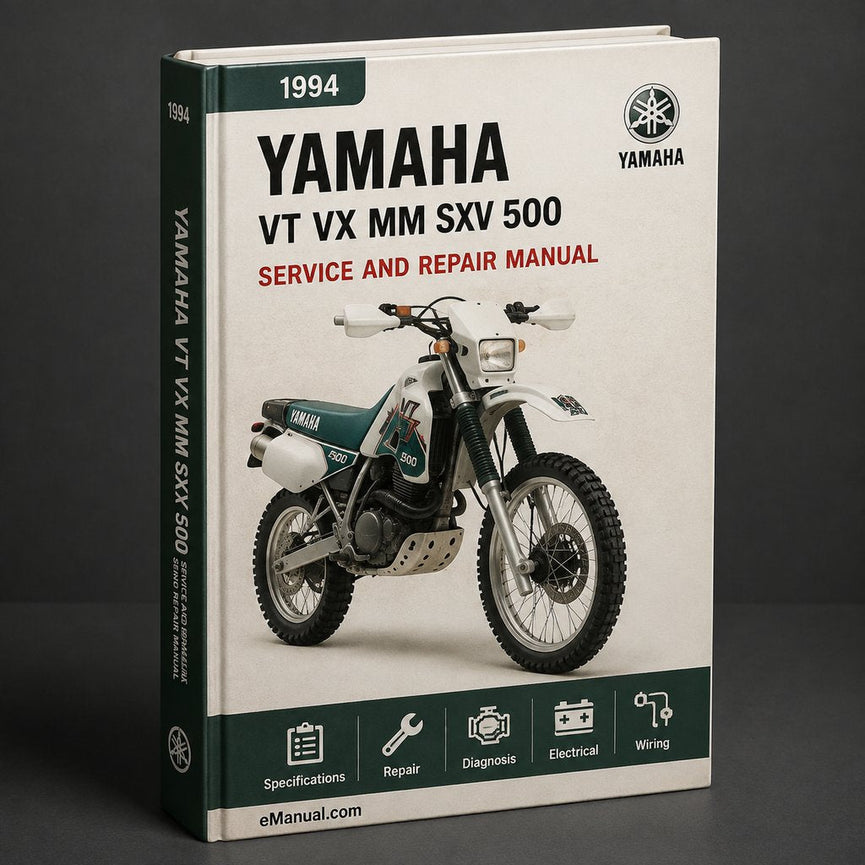 1994-2006 Yamaha VT VX MM SXV 500 600 700 Snowmobile Repair Manual