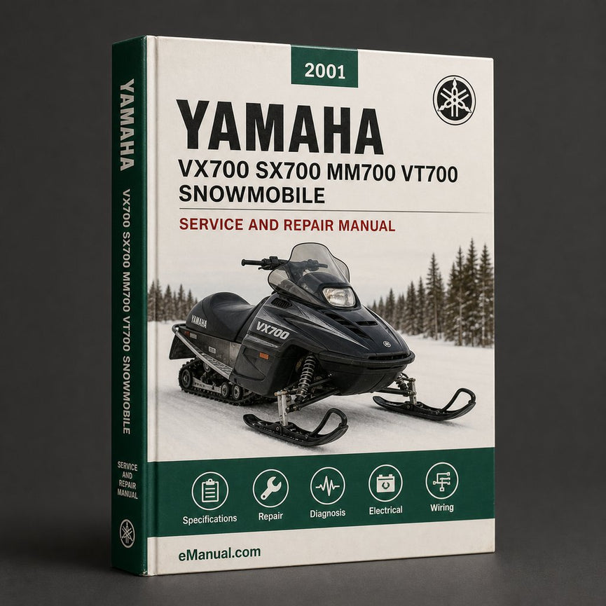 Yamaha VX700 SX700 MM700 VT700 Snowmobile 2001-2004 Complete Workshop Repair Manual