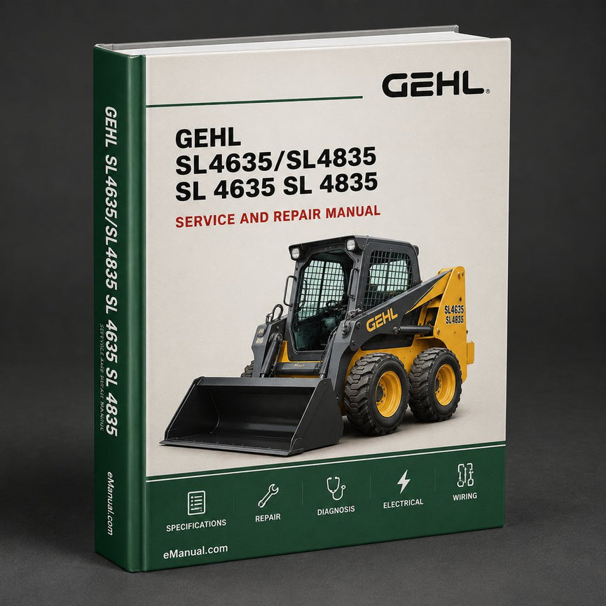 GEHL SL4635/SL4835 SL 4635 / SL 4835 Skid Steer Loaders Illustrated Master Parts List Manual (Form No. 907807)