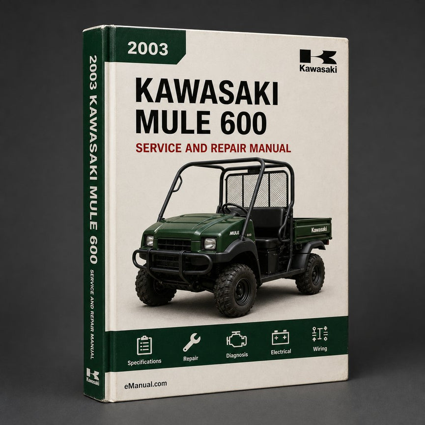 Kawasaki MULE 600 2003-2009 Service Repair Workshop Manual