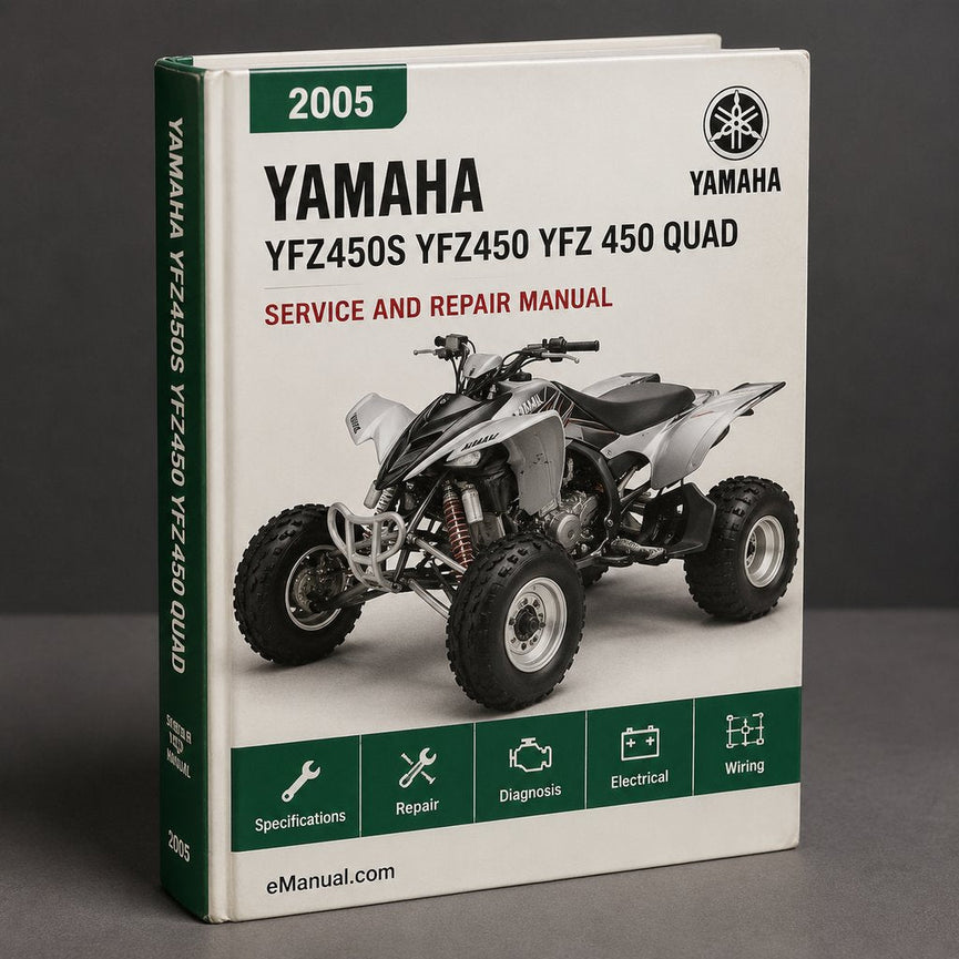 Yamaha YFZ450S YFZ450 YFZ 450 QUAD ATV Workshop Service / Repair Manual 2005