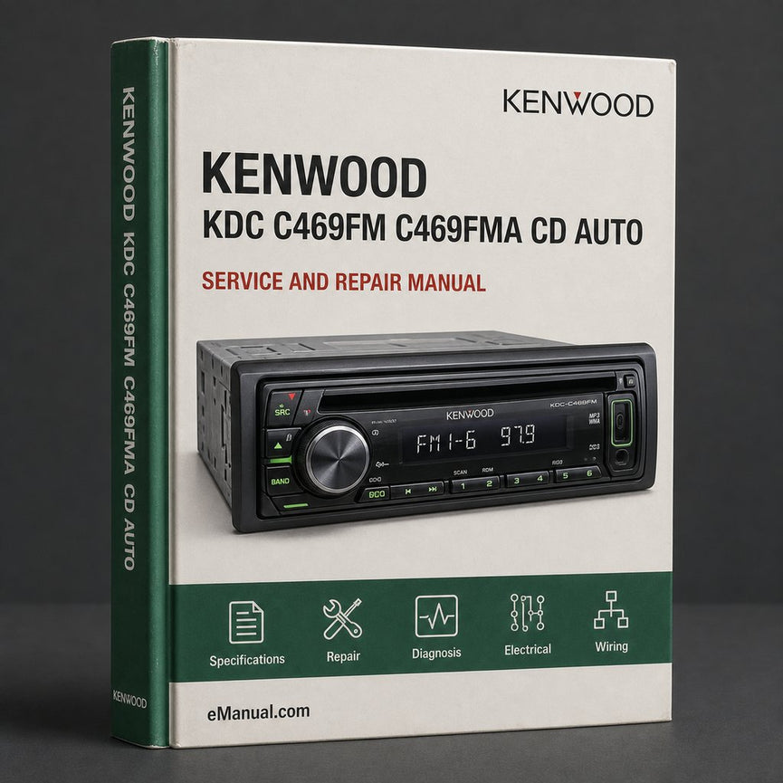 Service Manual Kenwood KDC C469FM / C469FMA CD Auto CHANGER