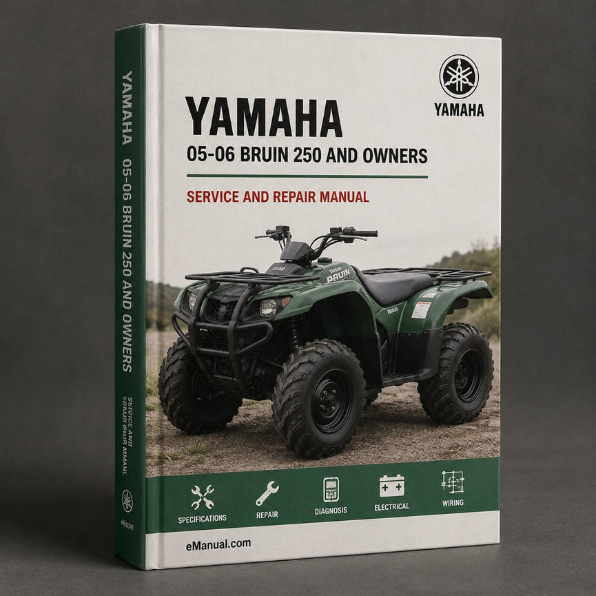 Yamaha 05-06 BRUIN 250 Service Manual and Owners Manual YFM250 ATV Workshop Shop Repair Manual