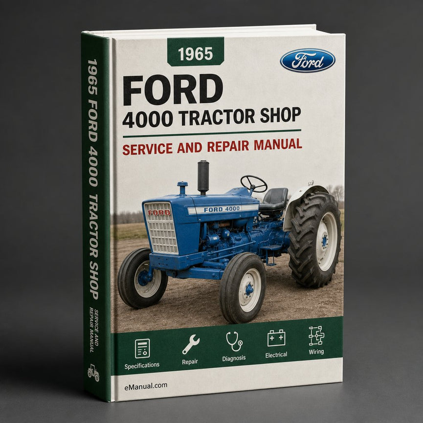 Ford 4000 Tractor Service Repair Shop Manual Workshop 1965-1975