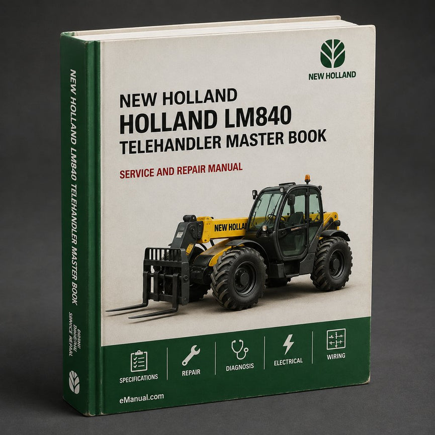 NEW Holland LM840 TELEHAndLER MASTER ILLUSTRATED Parts List Manual BOOK