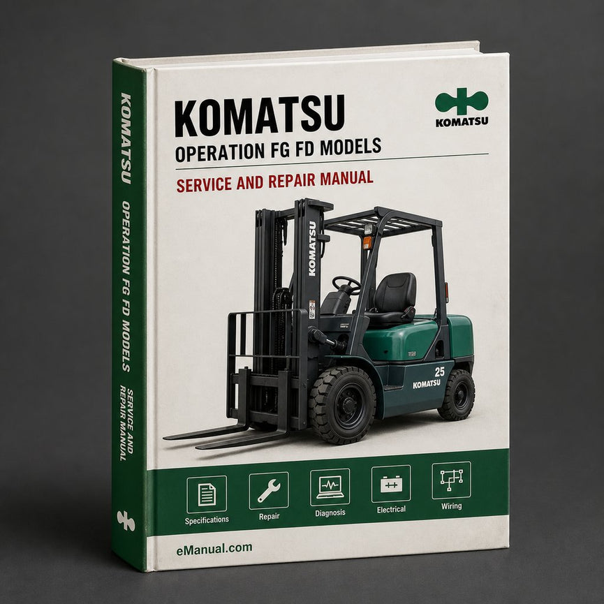 KOMATSU Operation Maintenance Manual FG FD ModelS