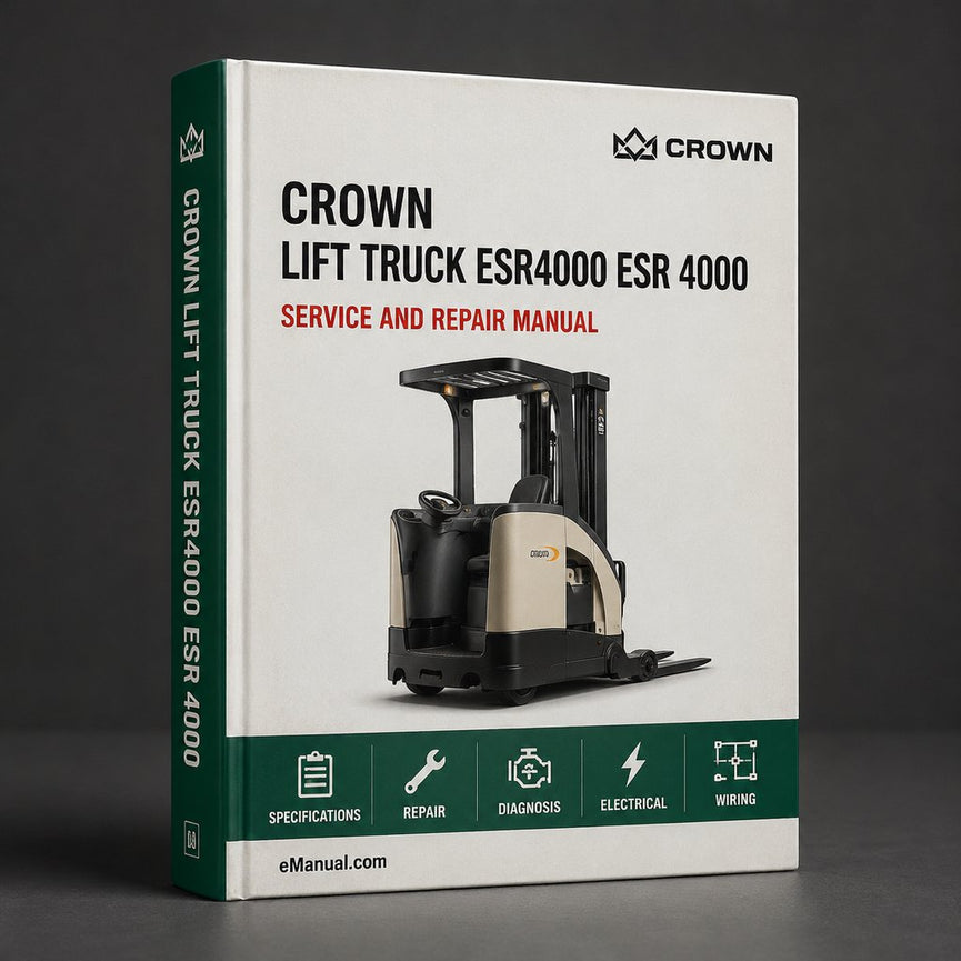 CROWN Lift Truck ESR4000 ESR 4000 Parts PART Manual