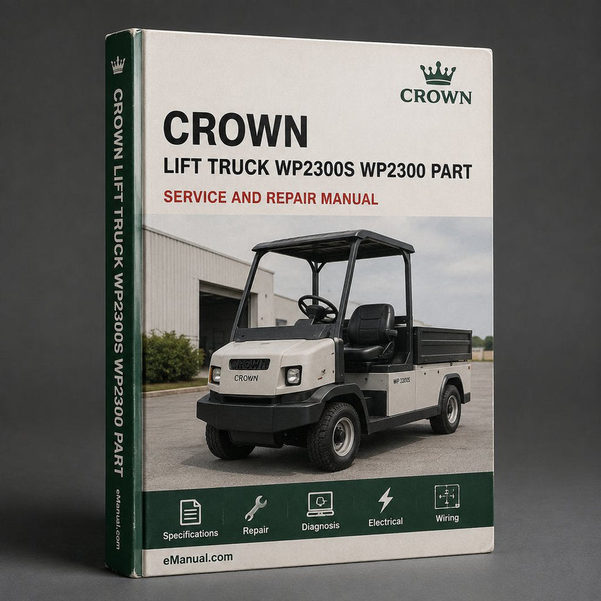 CROWN Lift Truck WP2300S WP2300 Parts PART Manual Walkie Pallet Truck