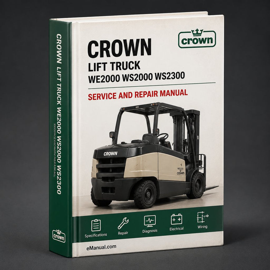 CROWN Lift Truck WE2000 WS2000 WS2300 Parts PART Manual