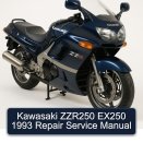 Kawasaki ZZR250 EX250 1993 Repair Service Manual