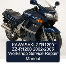 KAWASAKI ZZR1200 ZZ-R1200 2002-2005 Workshop Service Repair Manual