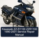 Kawasaki ZZ-R1100 ZZR1100 1990-2001 Service Repair Manual