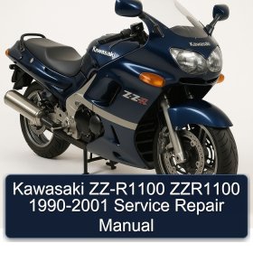 Kawasaki ZZ-R1100 ZZR1100 1990-2001 Service Repair Manual