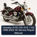 Yamaha XVS1100 XVS 1100 1998-2002 All Service Repair Manual