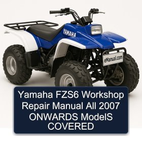 Yamaha FZS6 Workshop Repair Manual All 2007 ONWARDS ModelS COVERED
