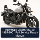 Kawasaki Vulcan VN750 1985-2001 Full Service Repair Manual