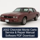 2002 Chevrolet Monte Carlo Service & Repair Manual Software PDF Download