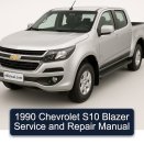 1990 Chevrolet S10 Blazer Service and Repair Manual