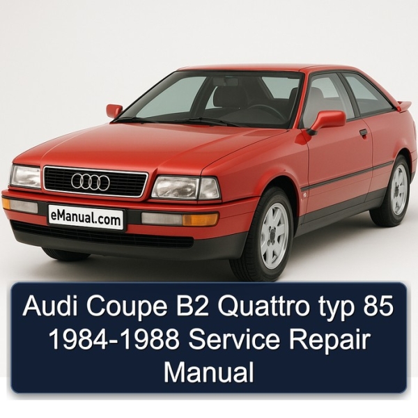 Audi Coupe B2 Quattro typ 85 1984-1988 Service Repair Manual