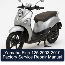 Yamaha Fino 125 2003-2010 Factory Service Repair Manual
