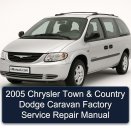 2005 Chrysler Town & Country Dodge Caravan Factory Service Repair Manual