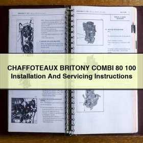 CHAFFOTEAUX BRITONY COMBI 80 100 Installation And Servicing Instructions