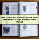 1989 Yamaha 8 LF Outboard Service Repair maintenance Manual. Factory Service Manual